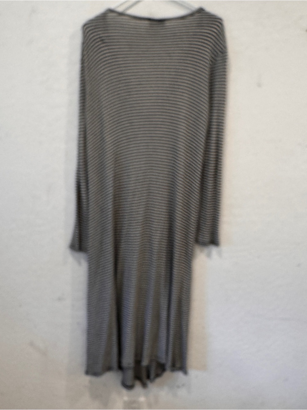 Vici Knit Striped Duster Cardigan Sweater Women’s Medium Black White Striped - Picture 7 of 7